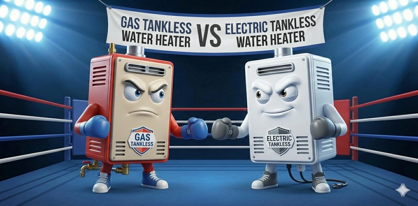 Gas vs Electric tankless water heater comparison